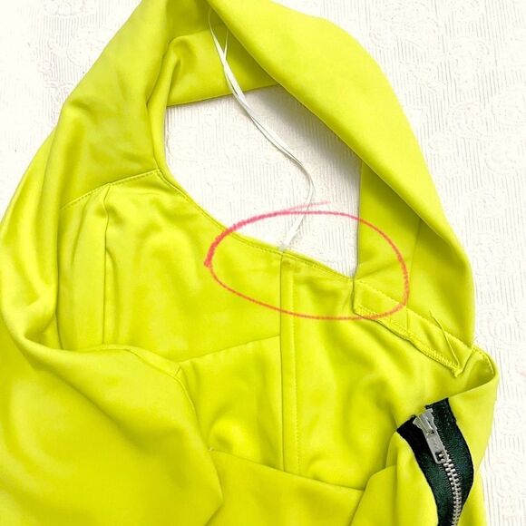 ISSUE NY 11512 dress in Chartreuse Size L - Picture 14 of 14